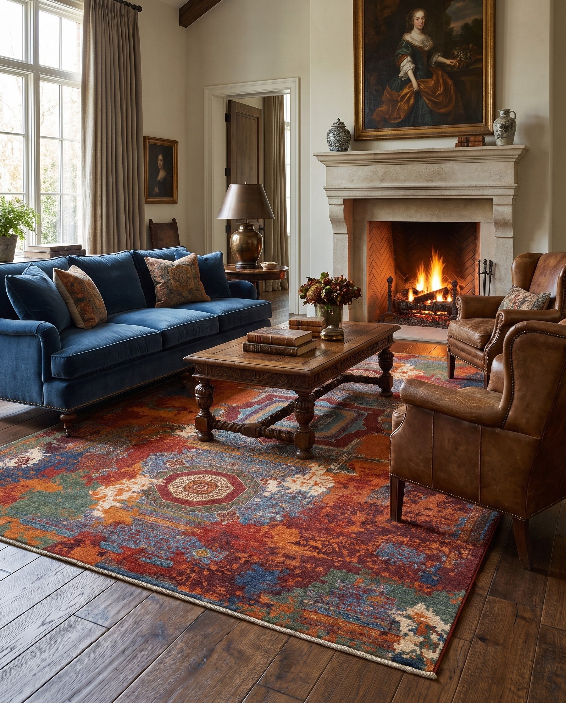 9' 9 x 13' Hand Knotted Mamluk Ziegler Rug