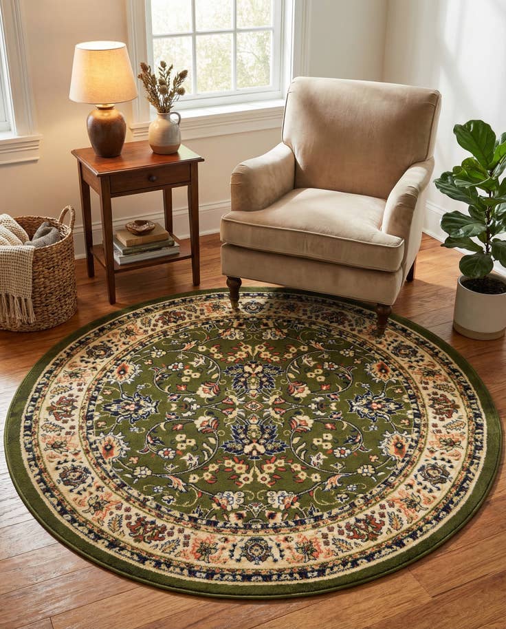 Detail image of 6' x 6' Yasmin Round Rug