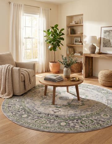 8' x 8' Madeline Vintage Round Rug