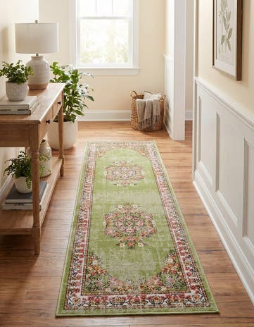 Green Lucerne Runner Rug