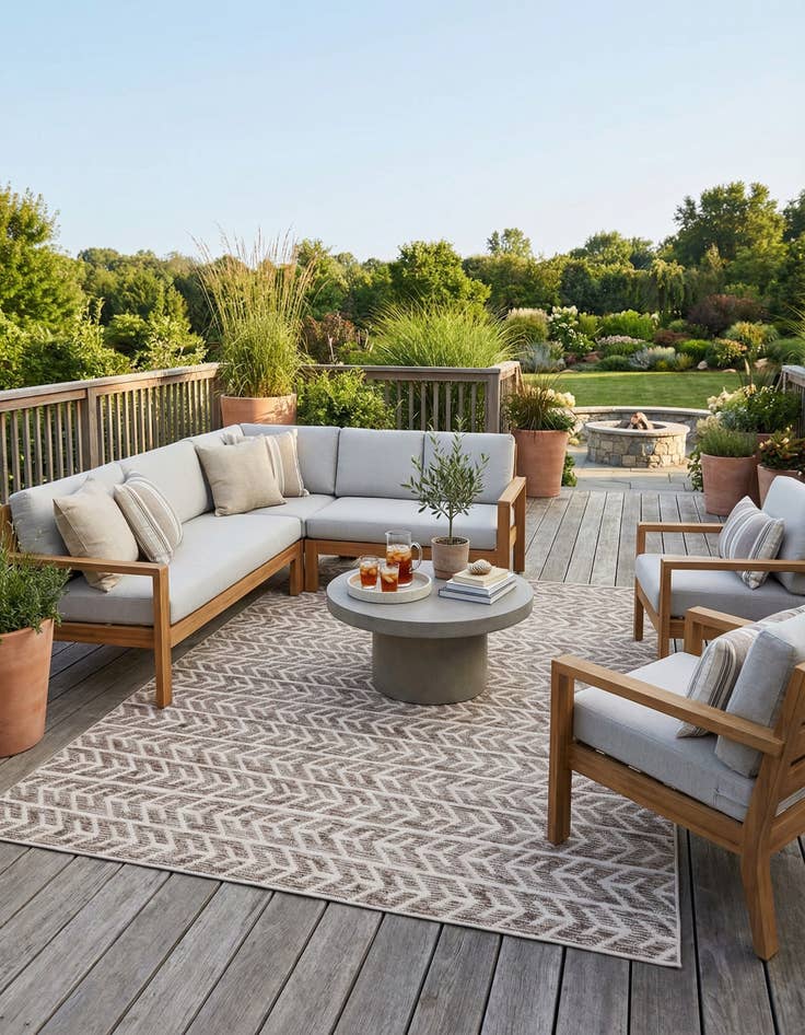 Detail image of 9' x 12' 2  Washable Sabrina Soto Aston Indoor / Outdoor Rug