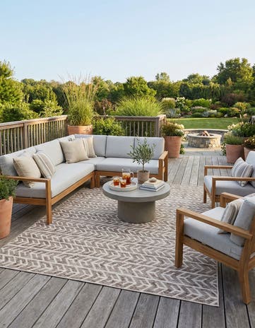 9' x 12' 2 Easy-Clean Sabrina Soto Aston Indoor / Outdoor Rug
