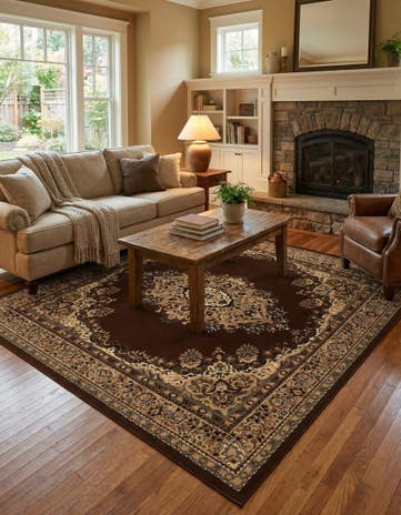 Brown Amaya Square Rug