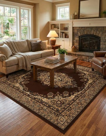 Brown Amaya Square Rug