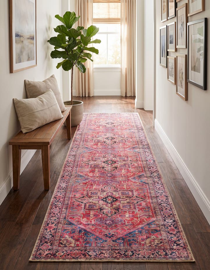 2' 6 x 10' Washable Timeless Runner Rug