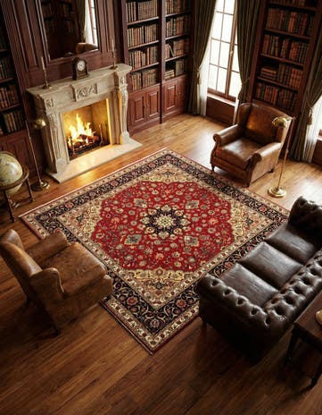 6' 6 x 6' 8 Tabriz Square Rug