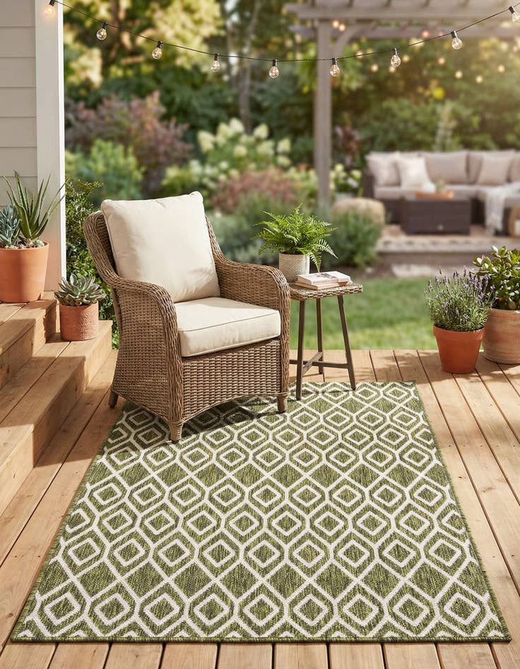 Detail image of 3' x 5' 3 Washable Jill Zarin Turks and Caicos Indoor / Outdoor Rug