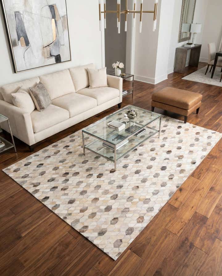 5' 1 x 7' 4 Cowhide Rug