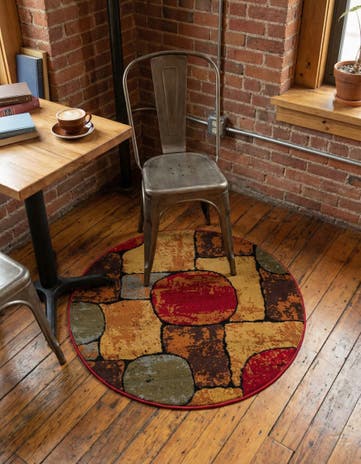 Cafe Round Rug