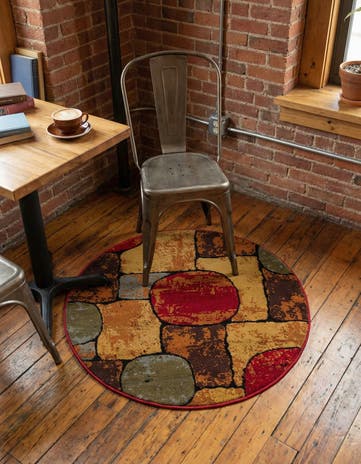 Cafe Round Rug