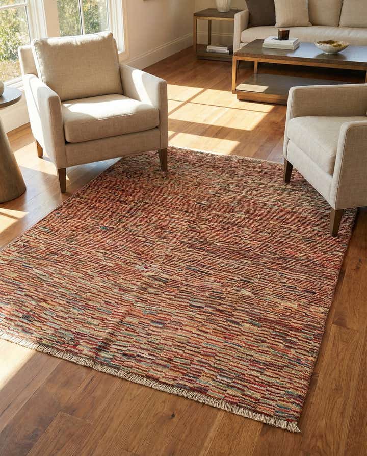 5' 1 x 6' 4 Hand Knotted Modern Ziegler Square Rug