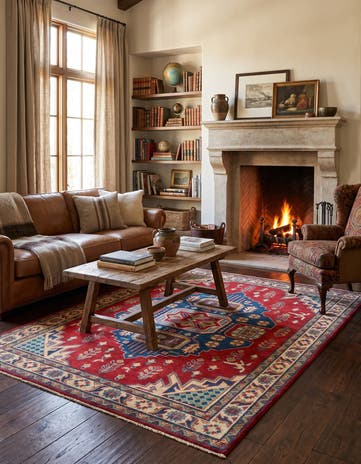 5' x 6' 11 Hand Knotted Kazak Rug