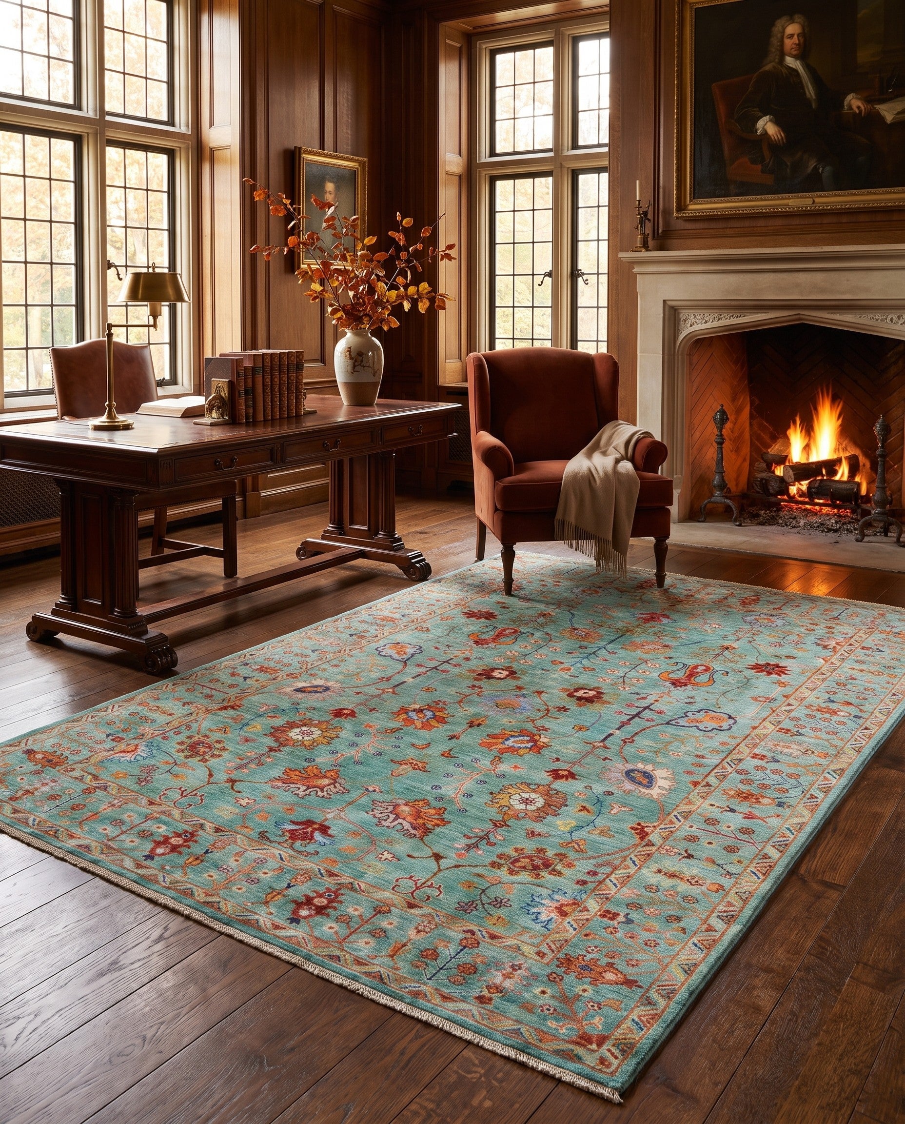 6' 6 x 9' 10 Hand Knotted Ariana Ziegler Rug
