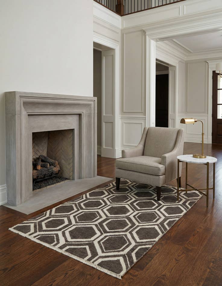 Detail image of 3' 6 x 6' Hand Knotted Darya Rug