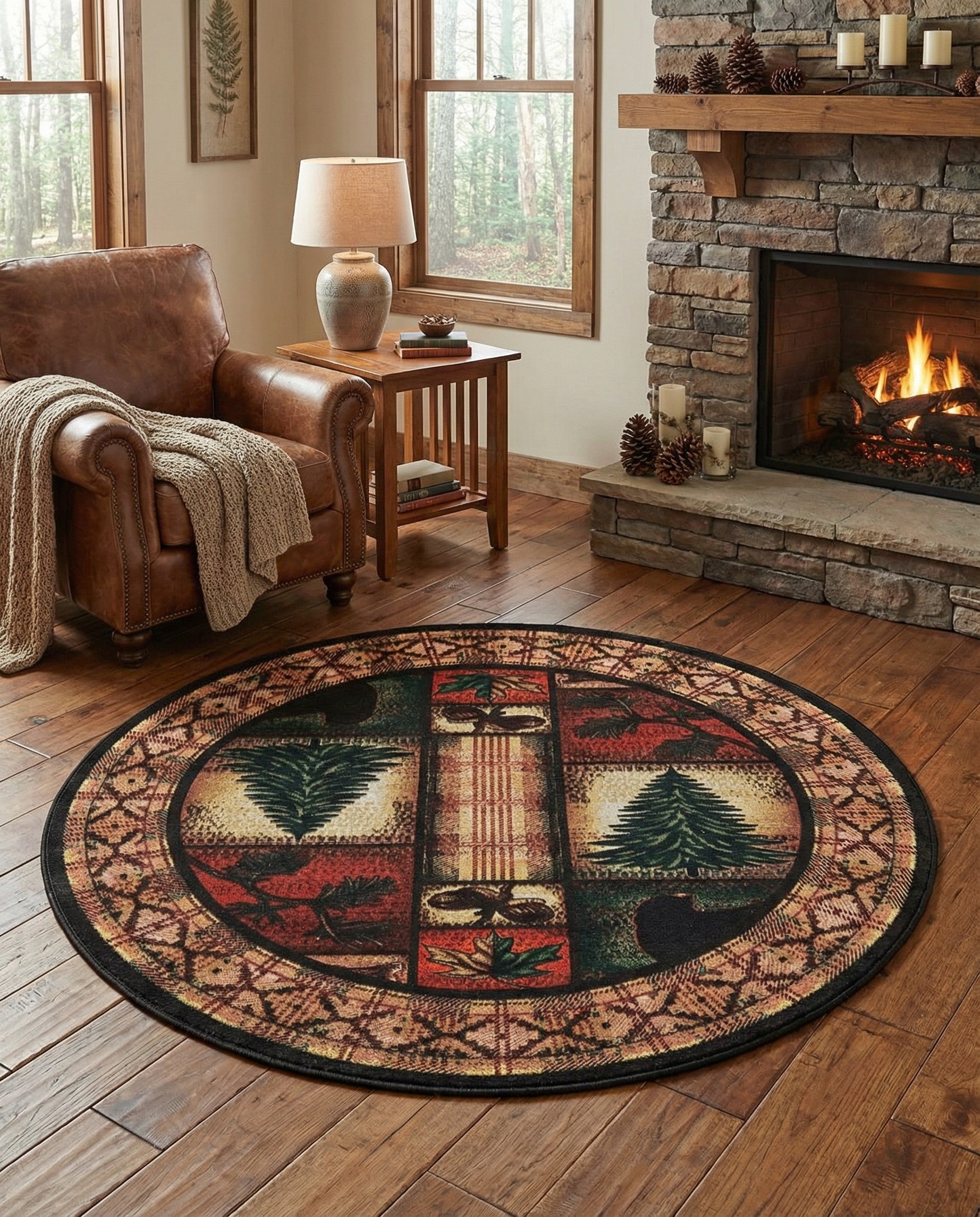 4' x 4' Yara Round Rug
