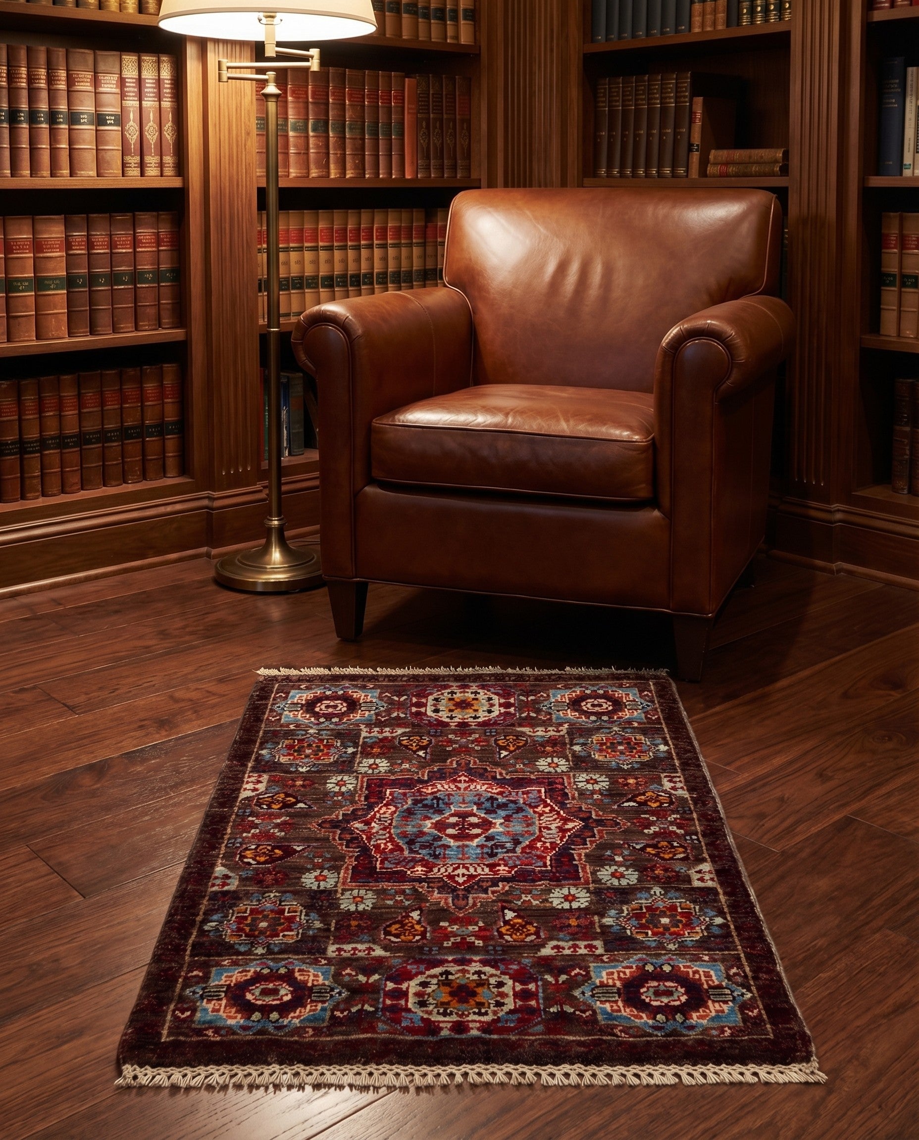 2' 1 x 3' Hand Knotted Mamluk Ziegler Rug