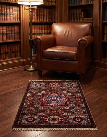 2' 1 x 3' Hand Knotted Mamluk Ziegler Rug