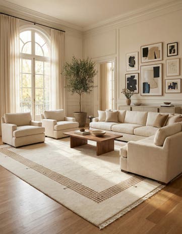 9' 6 x 12' 10 Hand Knotted Darya Wool Rug