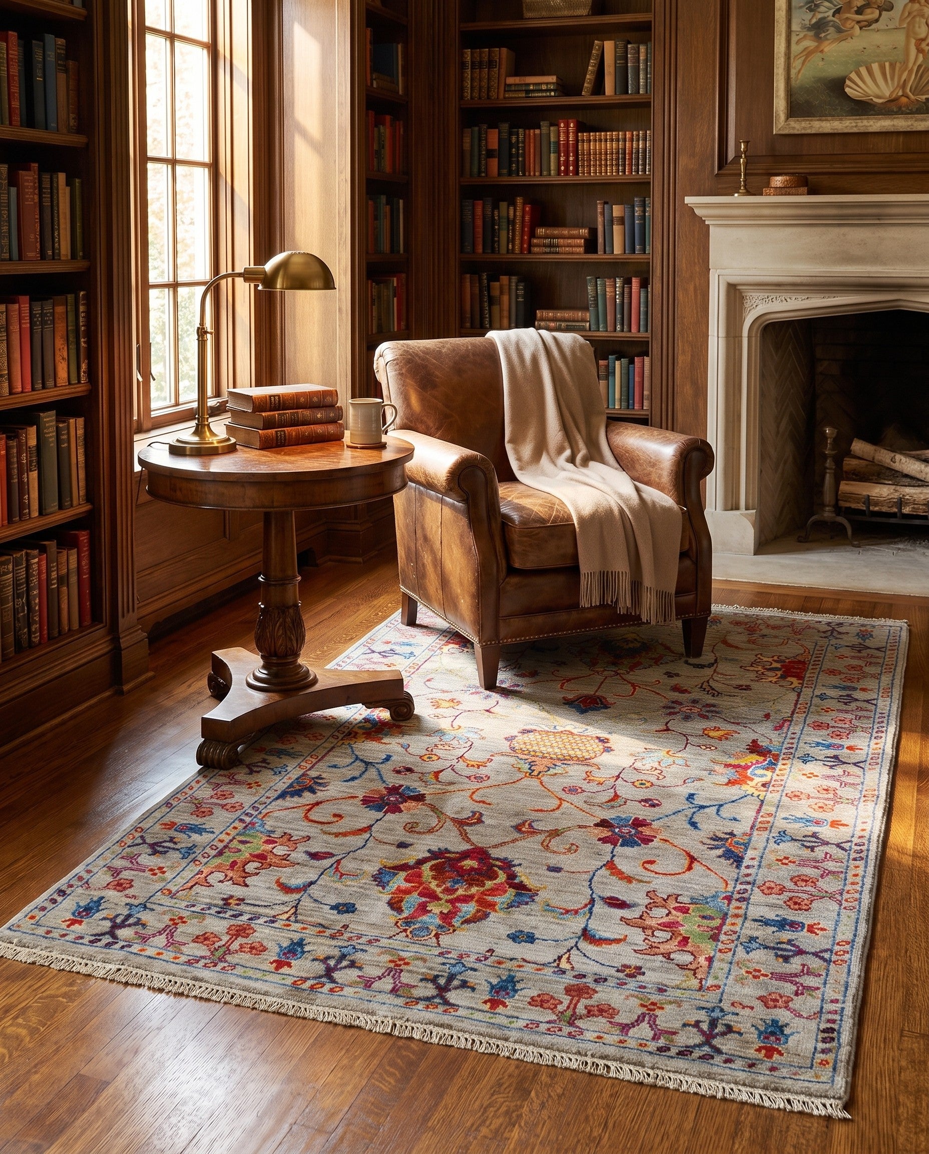 3' 5 x 5' 4 Hand Knotted Ariana Ziegler Rug