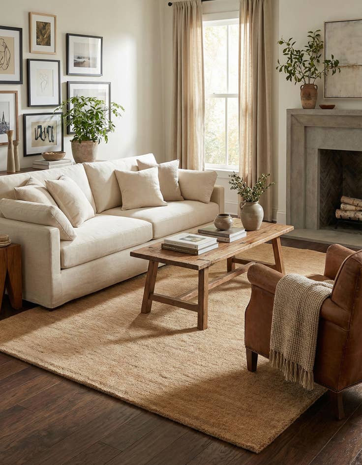 Detail image of 4' 10 x 6' 5 Hand Knotted Kashkuli Gabbeh Wool Rug