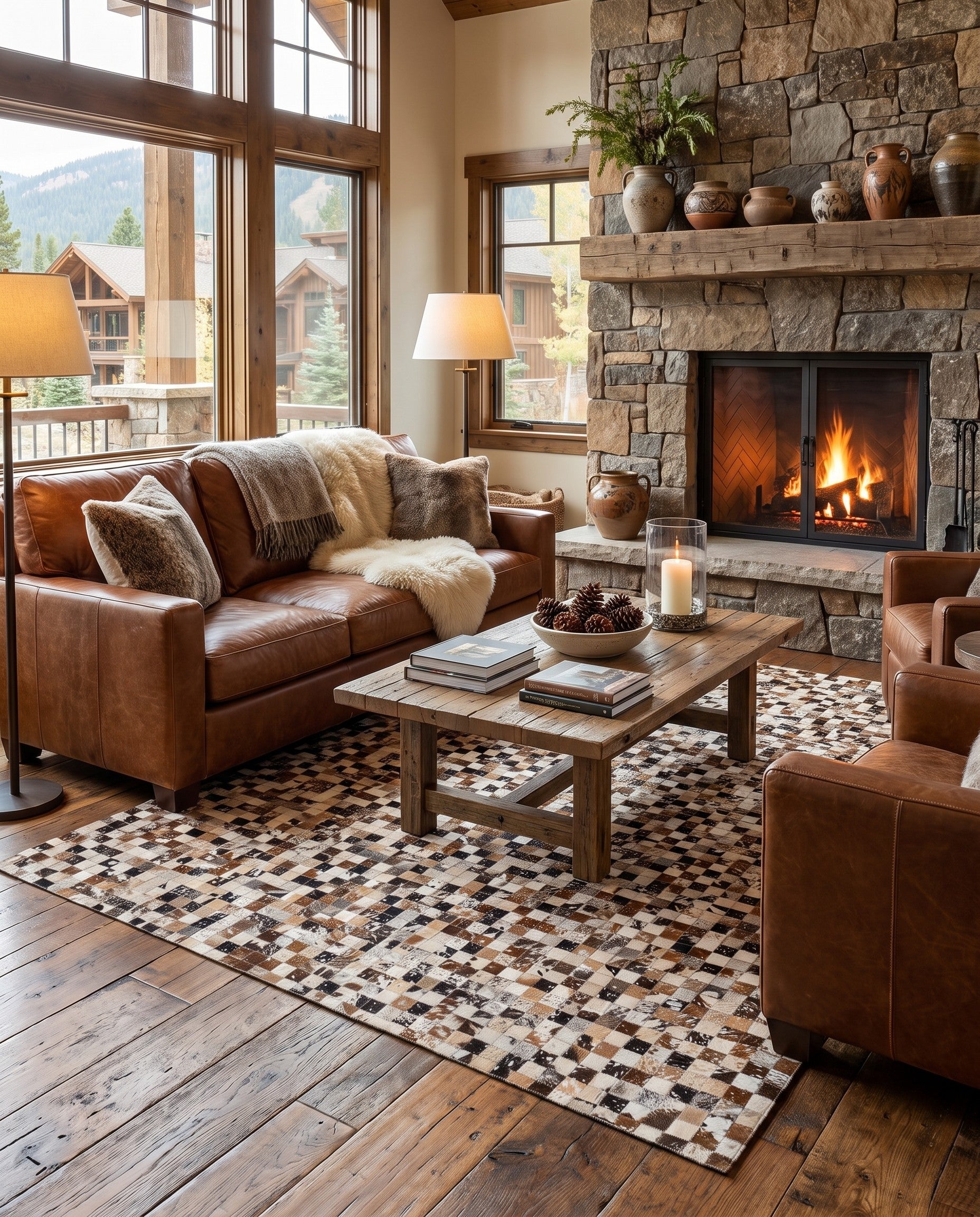 5' x 8' Cowhide - Patchwork Rug