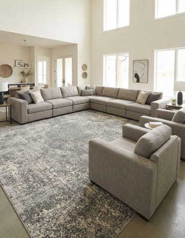 Gray Oregon Square Rug