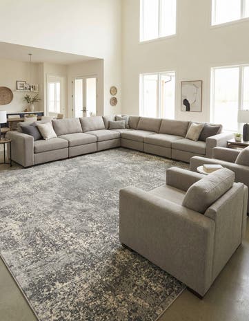 Gray Oregon Square Rug