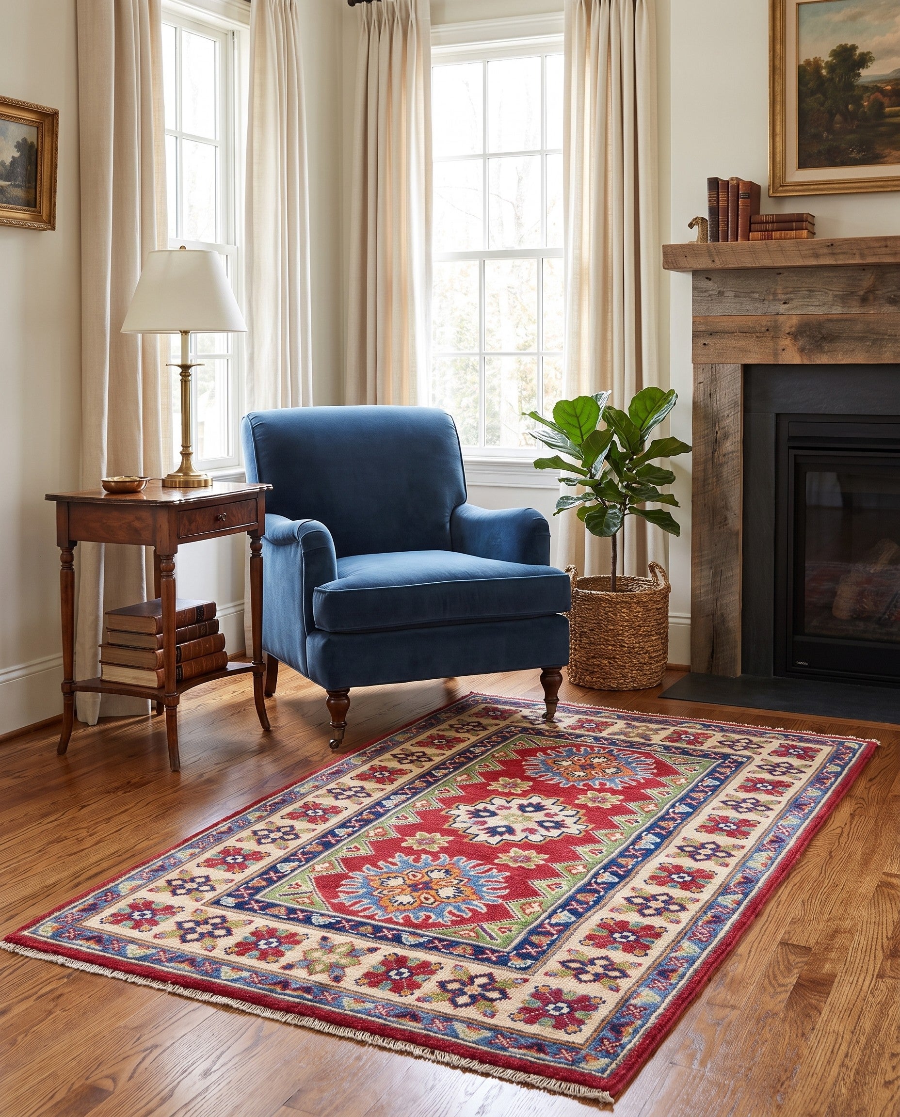 2' 8 x 4' 2 Hand Knotted Kazak Rug