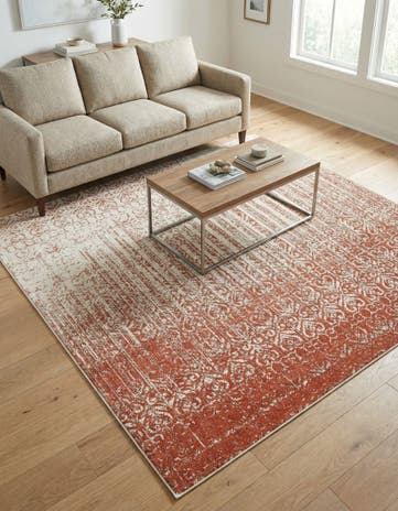 Red Loft Square Rug