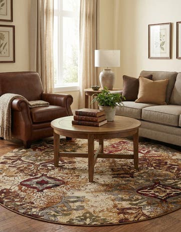 7' 10 x 7' 10 Cafe Round Rug