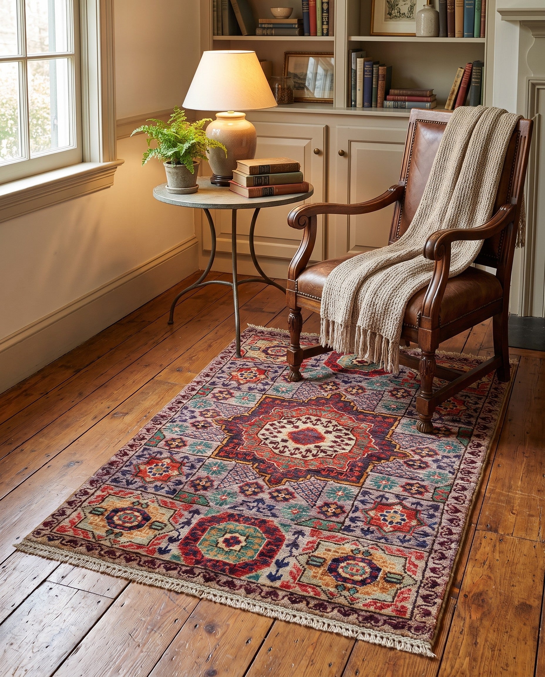2' 1 x 3' 2 Hand Knotted Mamluk Ziegler Rug