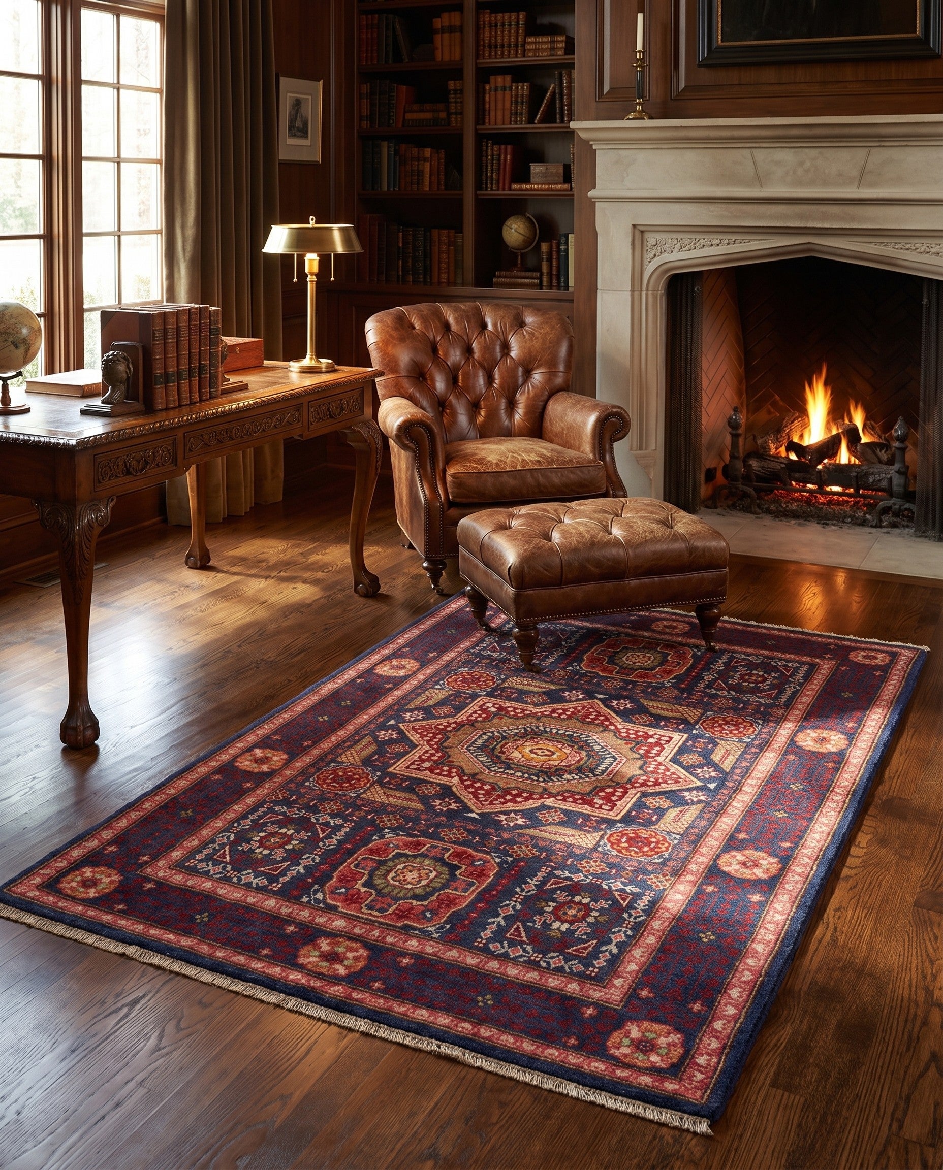 3' 3 x 5' 1 Hand Knotted Mamluk Ziegler Rug