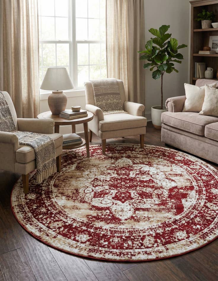 Detail image of 7' x 7' Monte Carlo Round Rug
