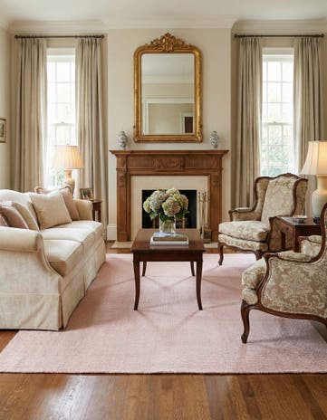 5' 1 x 8' Hand Woven Jill Zarin English Manor Farmhouse Wool Rug