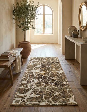 3' 5 x 6' 9 Hand Knotted Ultra Vintage Persian Wool Runner Rug