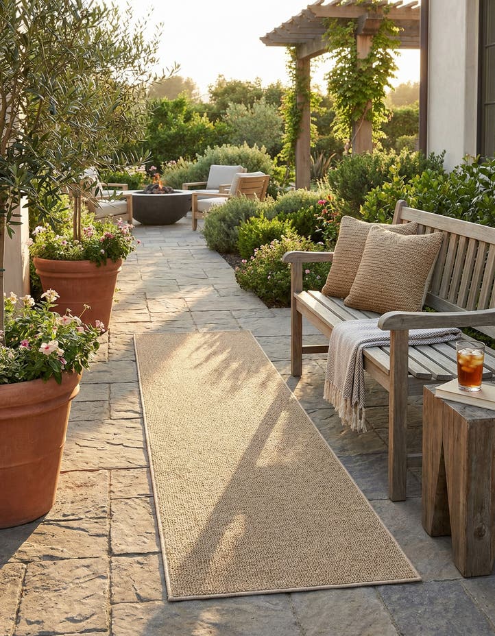 2' x 8' Easy-Clean Solid Indoor / Outdoor ...