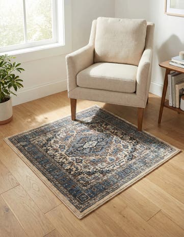 Tan Medina Square Rug