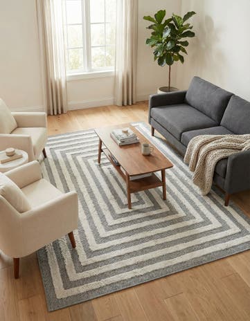 Anthracite Gray Sabrina Soto Casa Toluca Rug