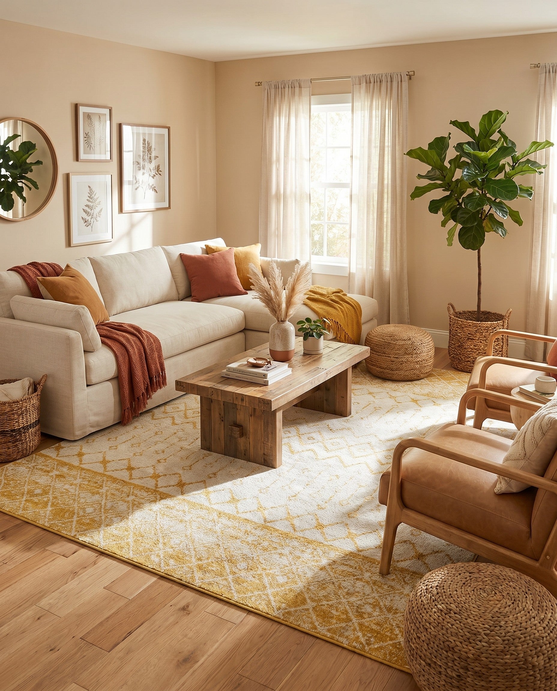10' x 10' Moroccan Trellis Square Rug