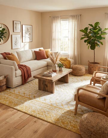 10' x 10' Moroccan Trellis Square Rug