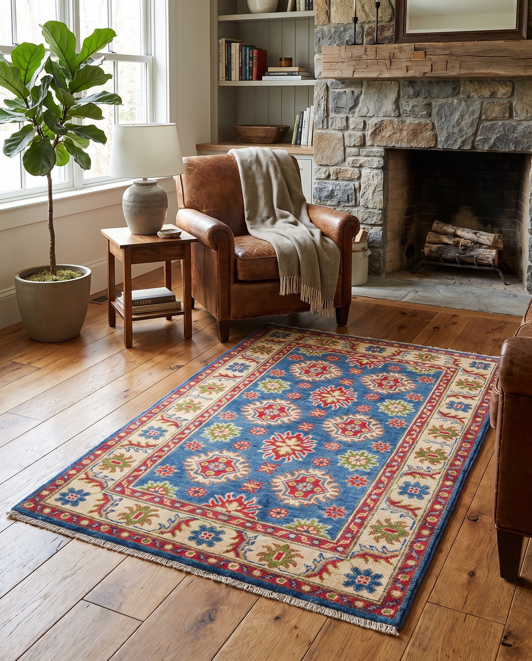 2' 8 x 4' 2 Hand Knotted Kazak Rug
