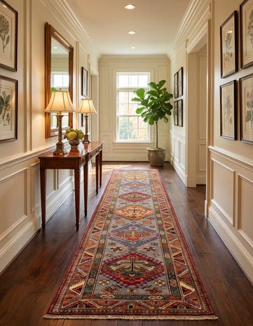 2' 6 x 10' 11 Hand Knotted Kazak Runner Rug