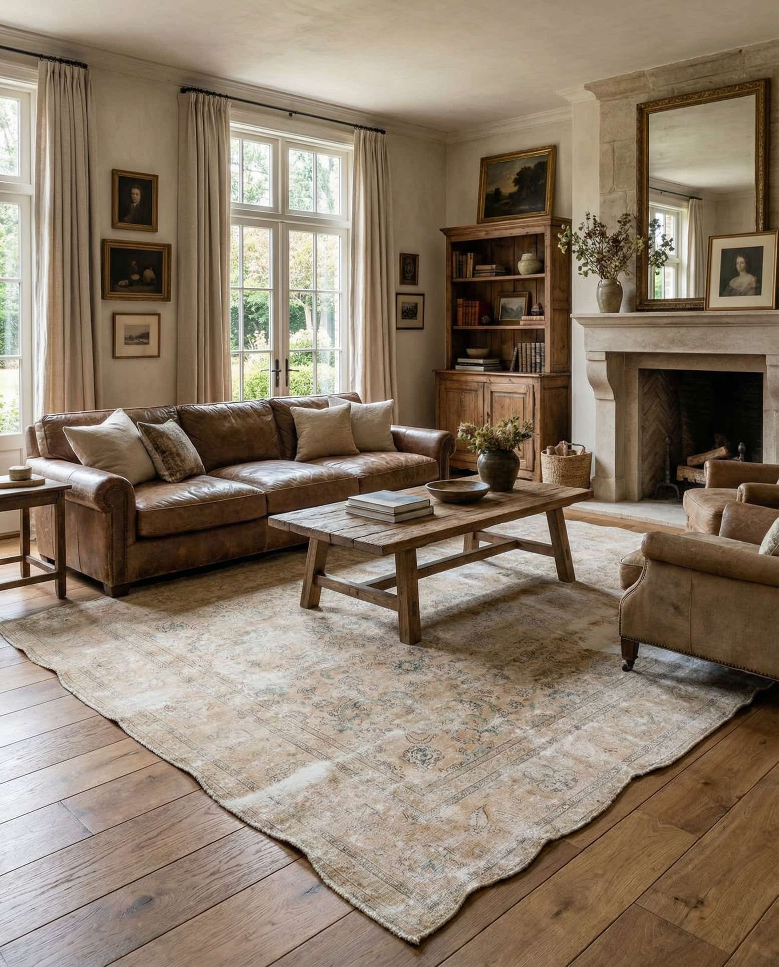9' 7 x 13' Hand Knotted Ultra Vintage Persian Wool Rug