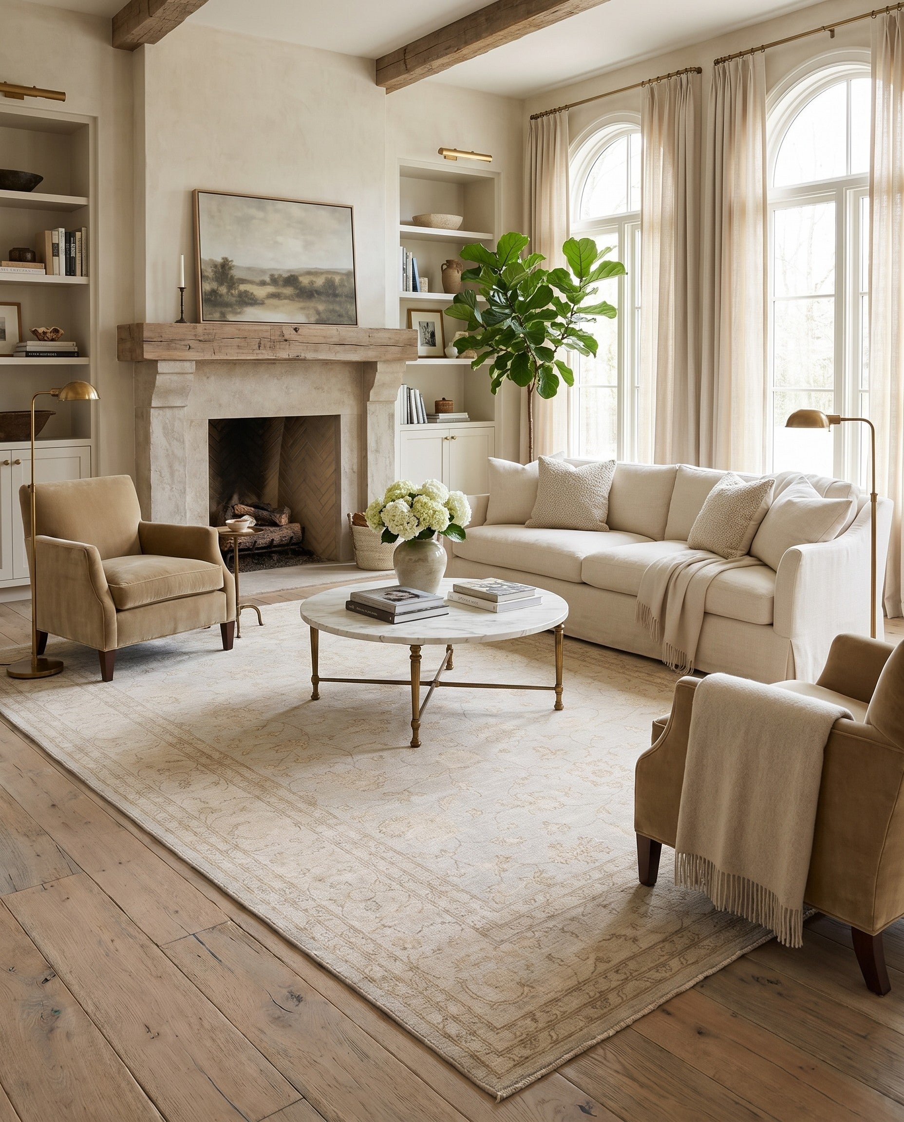 9' x 11' 10 Hand Knotted Ziegler Rug