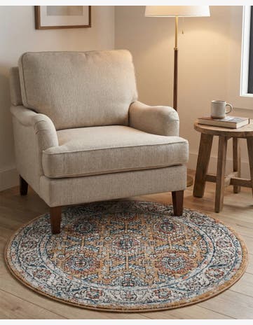 3' 3 x 3' 3 Nyla Round Rug