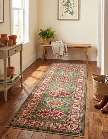 2' x 6' Hand Knotted Kazak Runner Rug