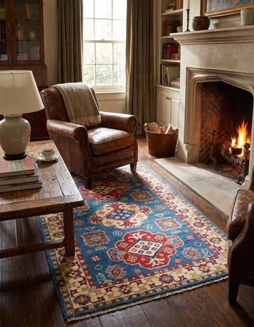 3' 4 x 5' 1 Hand Knotted Kazak Rug