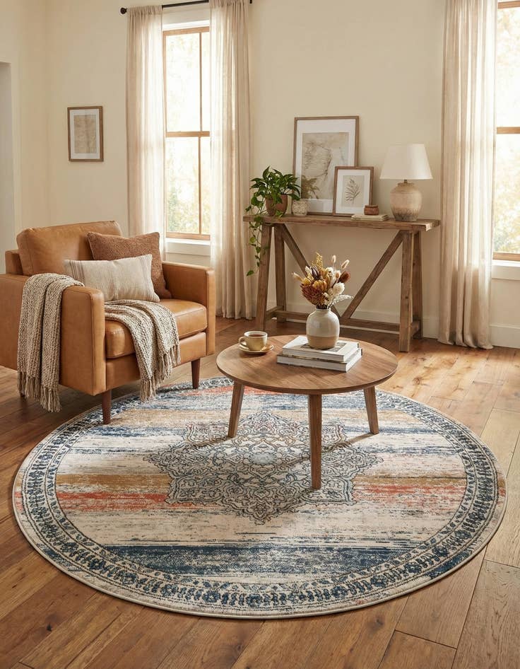 Detail image of 6' x 6' Nyla Round Rug
