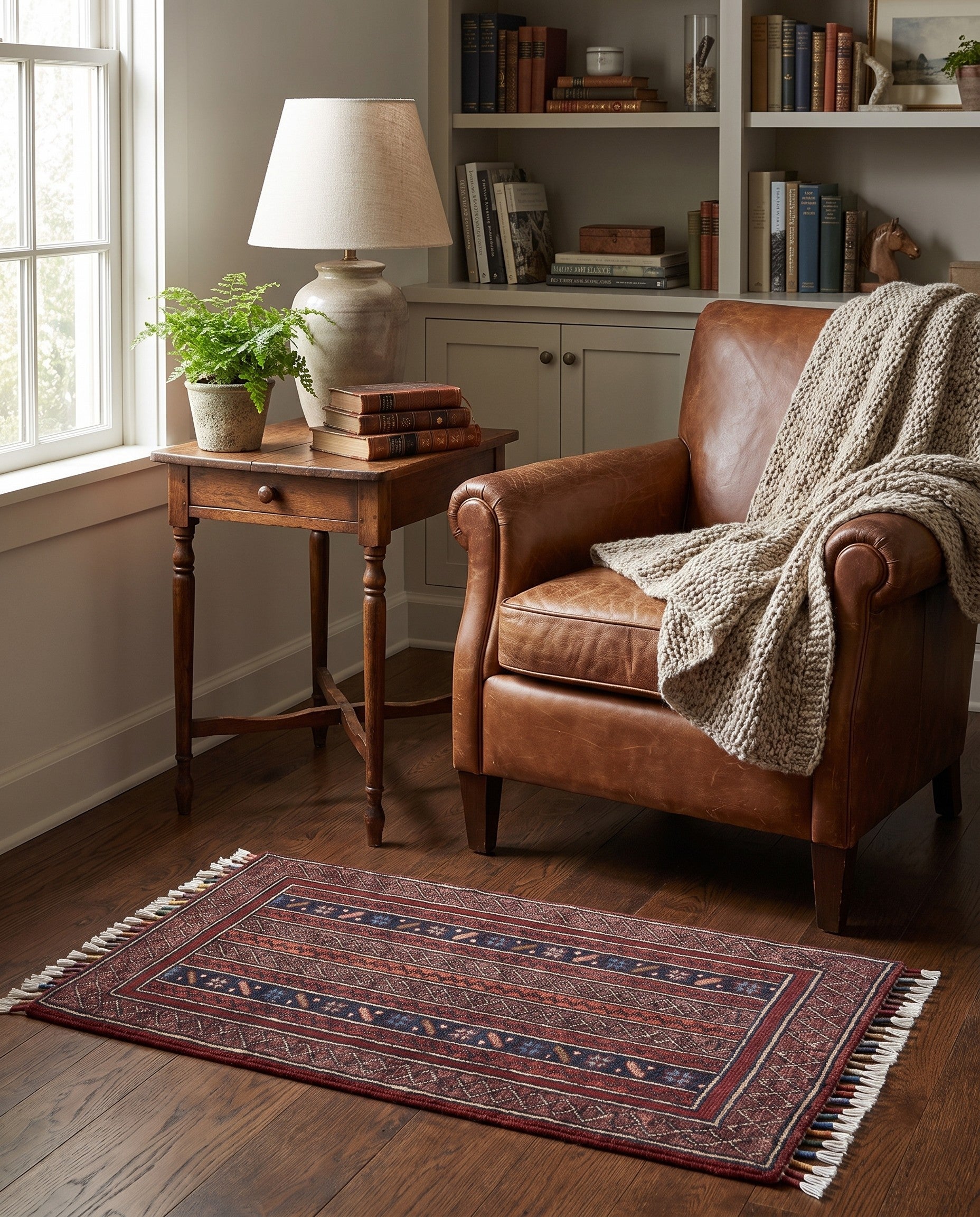 1' 9 x 3' 4 Hand Knotted Ariana Ziegler Rug