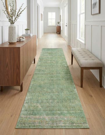 Green Alexis Runner Rug